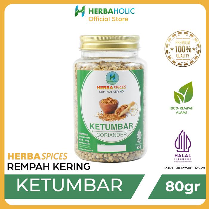 herbaholic.id herbaspice ketumbar coriander rempah kering 80gr herbaholic.id herbaspice ketumbar coriander rempah kering 80gr