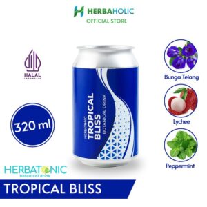 herbaholic.id herbatonic botanical drink tropical bliss 320 ml